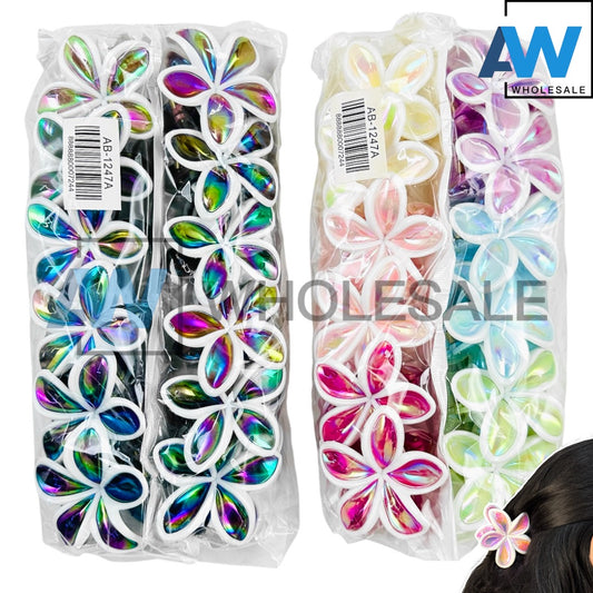 AB-1247 (12 pcs) Glossy 8 cm Hair Clamps