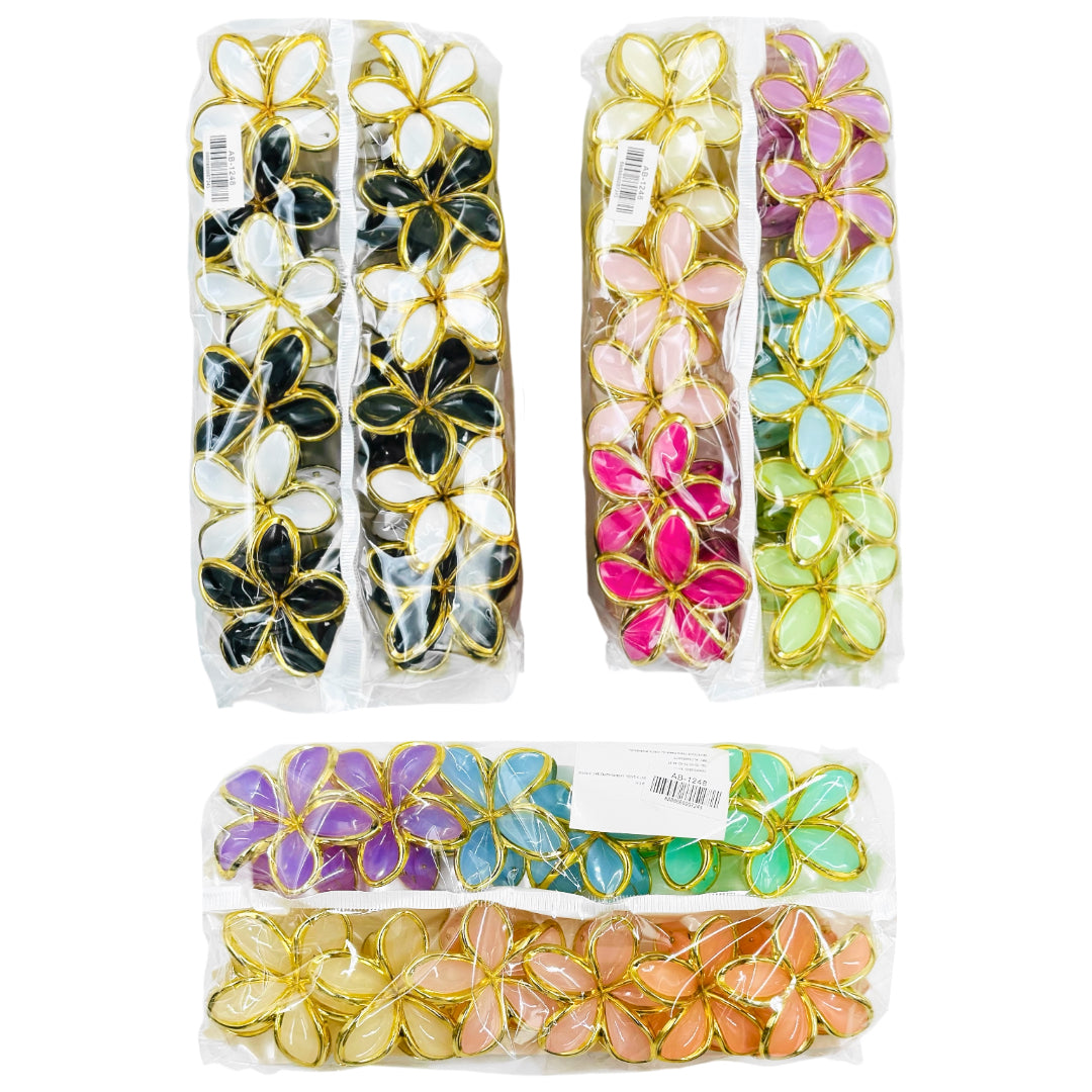 AB-1248 (12 pcs) Glossy 8 cm Hair Clamps