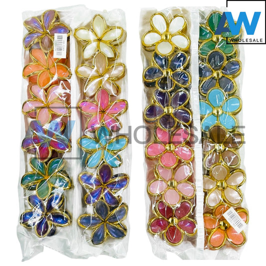 AB-1249 (12 pcs) Glossy 6 cm Hair Clamps