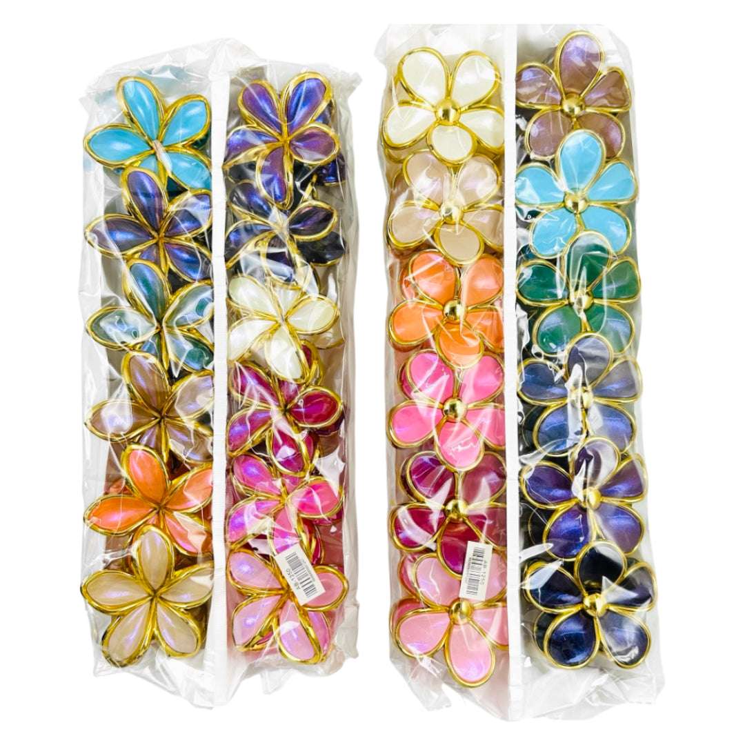 AB-1250 (12 pcs) Glossy 8 cm Hair Clamps