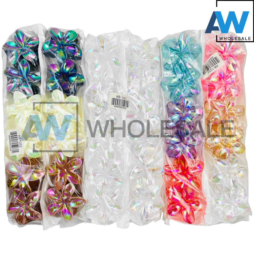 AB-1252 (12 pcs) Gradient 8 cm Hair Clamps