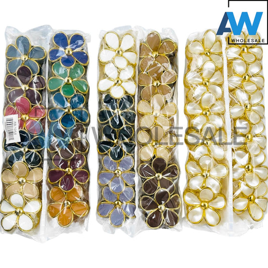 AB-1254 (12 pcs) Matte 8 cm Hair Clamps