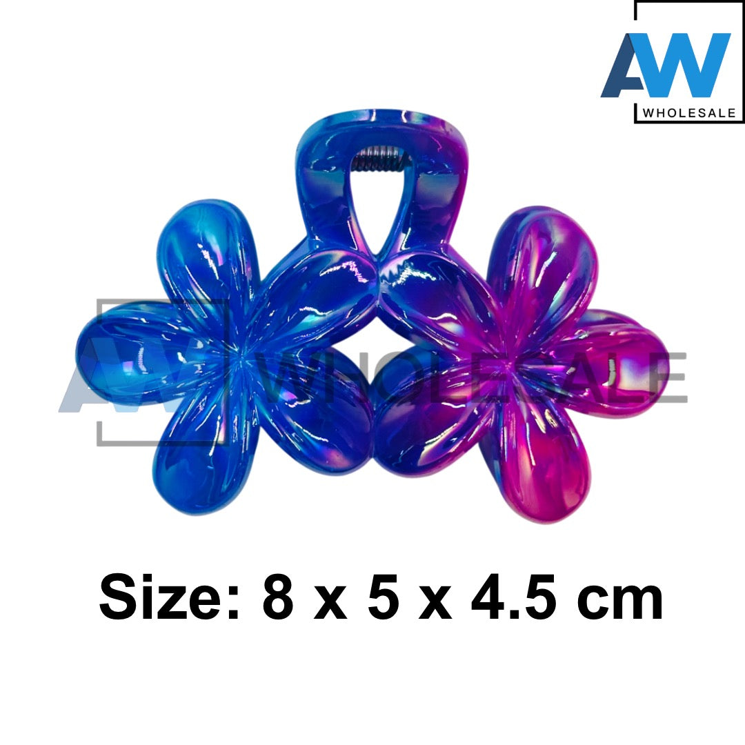 AB-1258 (12 pcs) Transparent 8 cm Hair Clamps