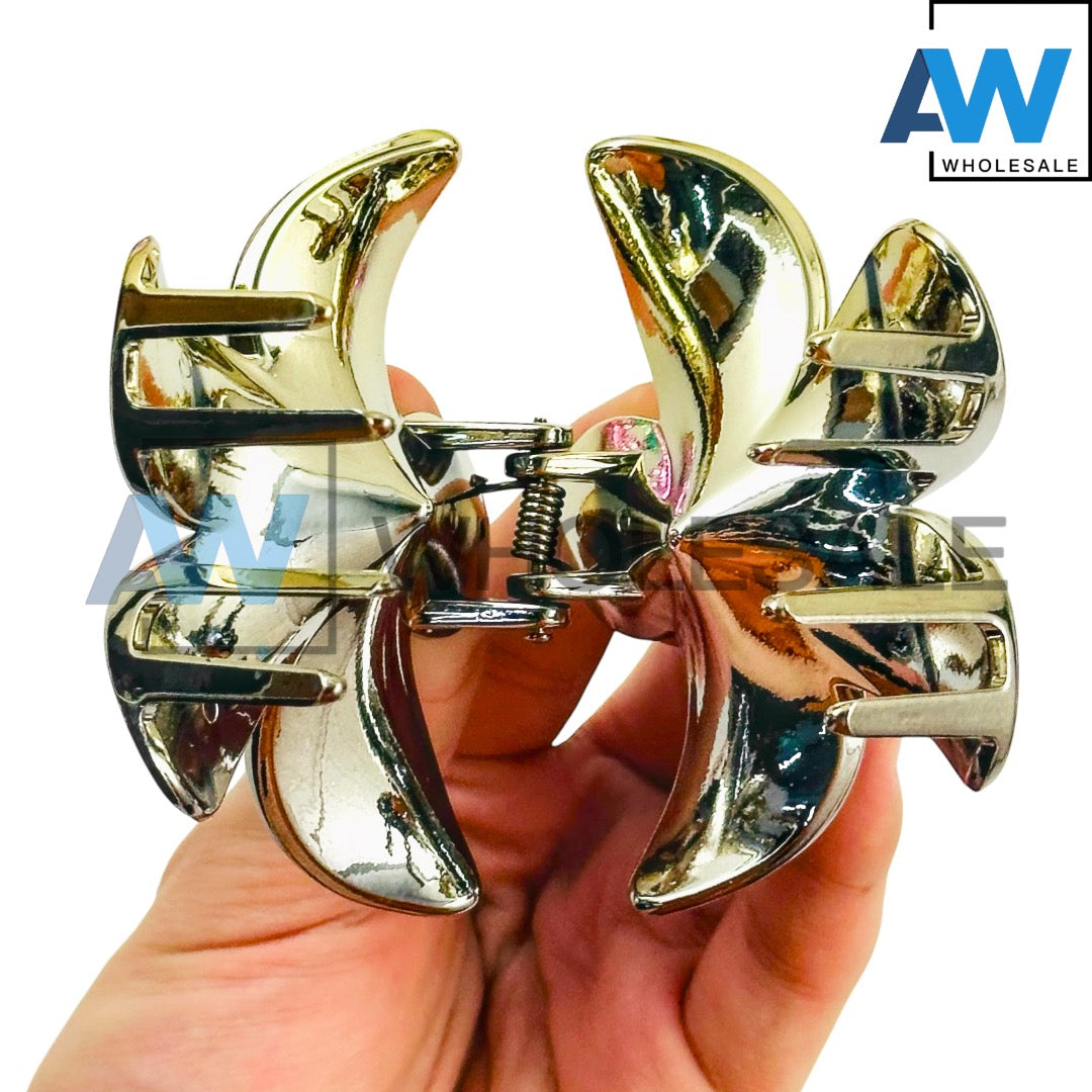 AB-1262 (12 pcs) Glossy 8 cm Hair Clamp