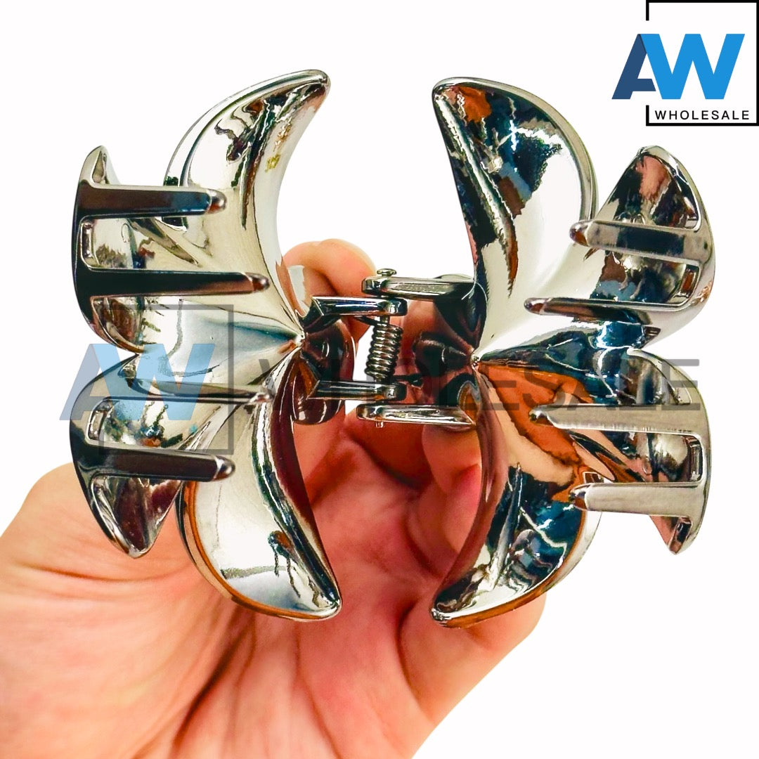 AB-1263 (12 pcs) Glossy 8 cm Hair Clamp
