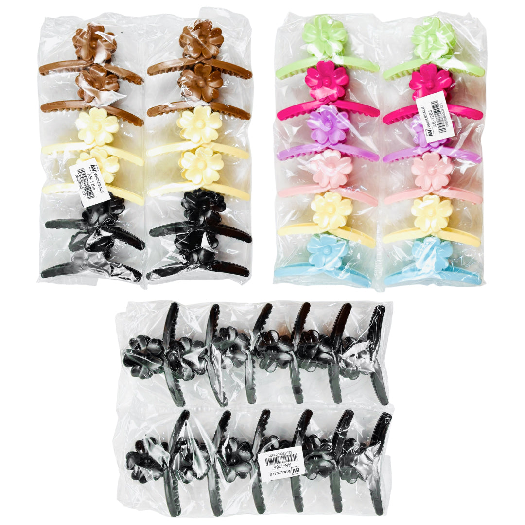 AB-1265 (12 pcs) Glossy 11 cm Hair Clamp