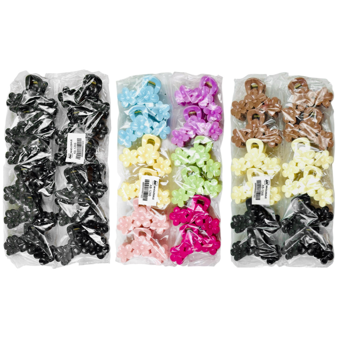 AB-1266 (12 pcs) Glossy 9 cm Hair Clamp