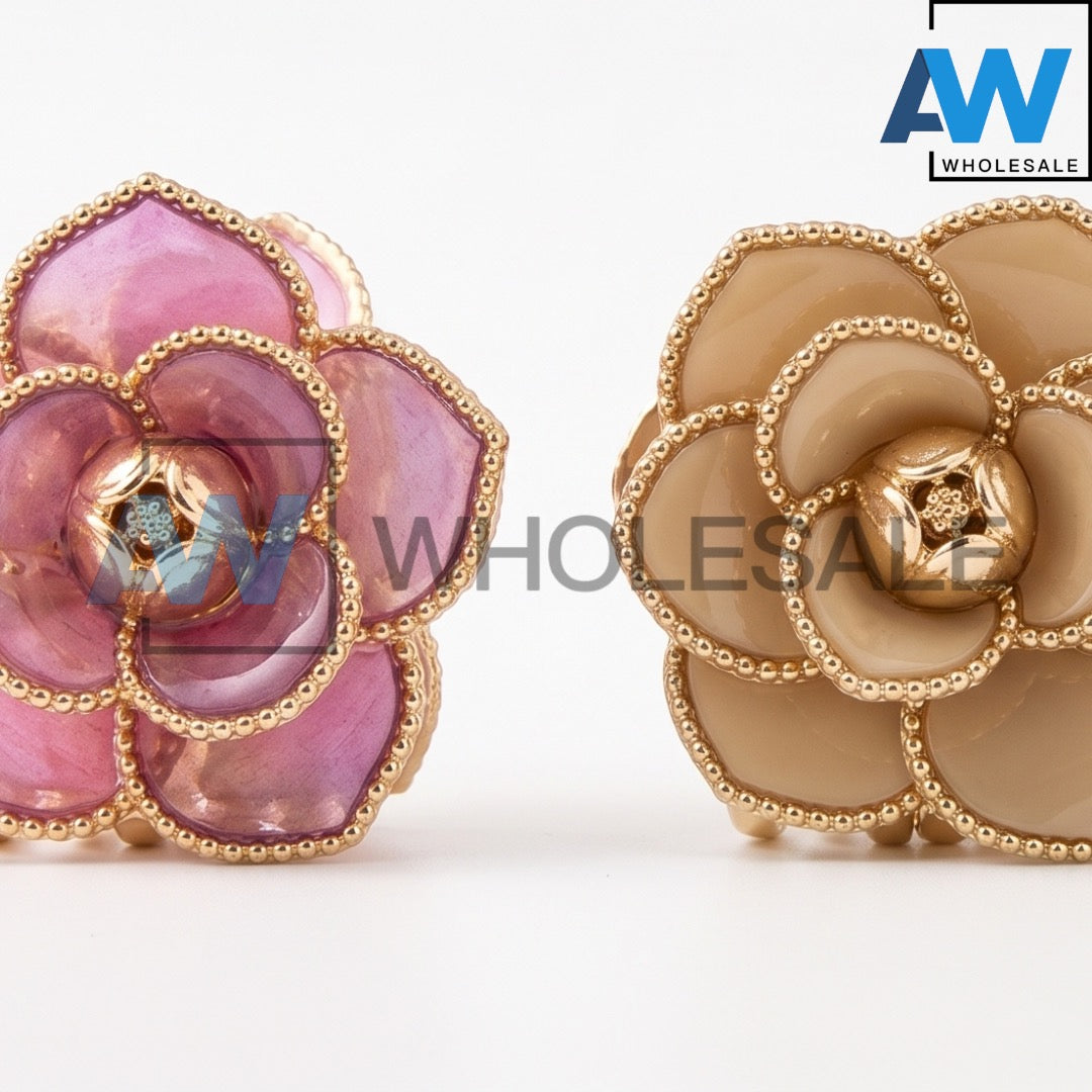 AB-1270 (12 pcs) Transparent/Matte 8 cm Hair Clamps