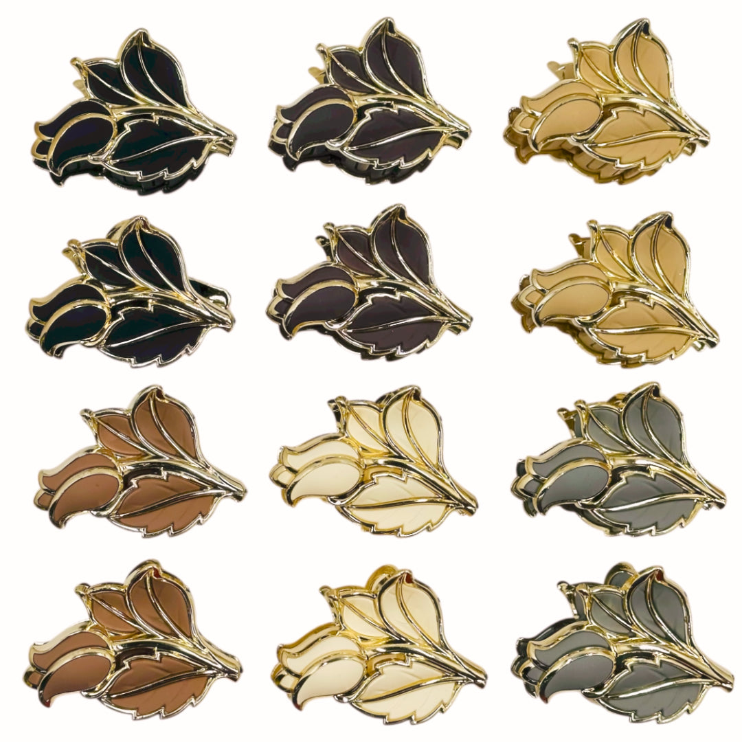 AB-1271 (12 pcs) Matte 8 cm Hair Clamps