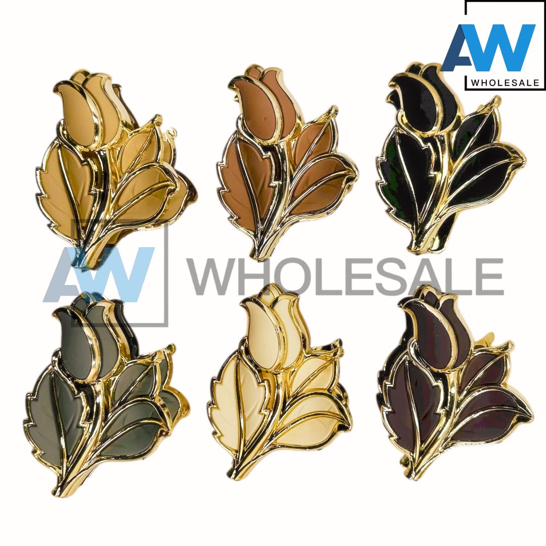 AB-1271 (12 pcs) Matte 8 cm Hair Clamps