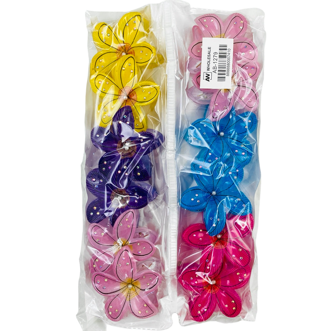 AB-1279 (12 pcs) Glossy 12 cm Hair Clamps