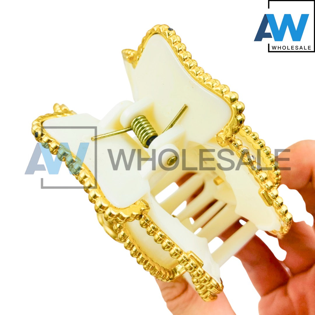 AB-1281 (12 pcs) Glossy 7 cm Hair Clamps