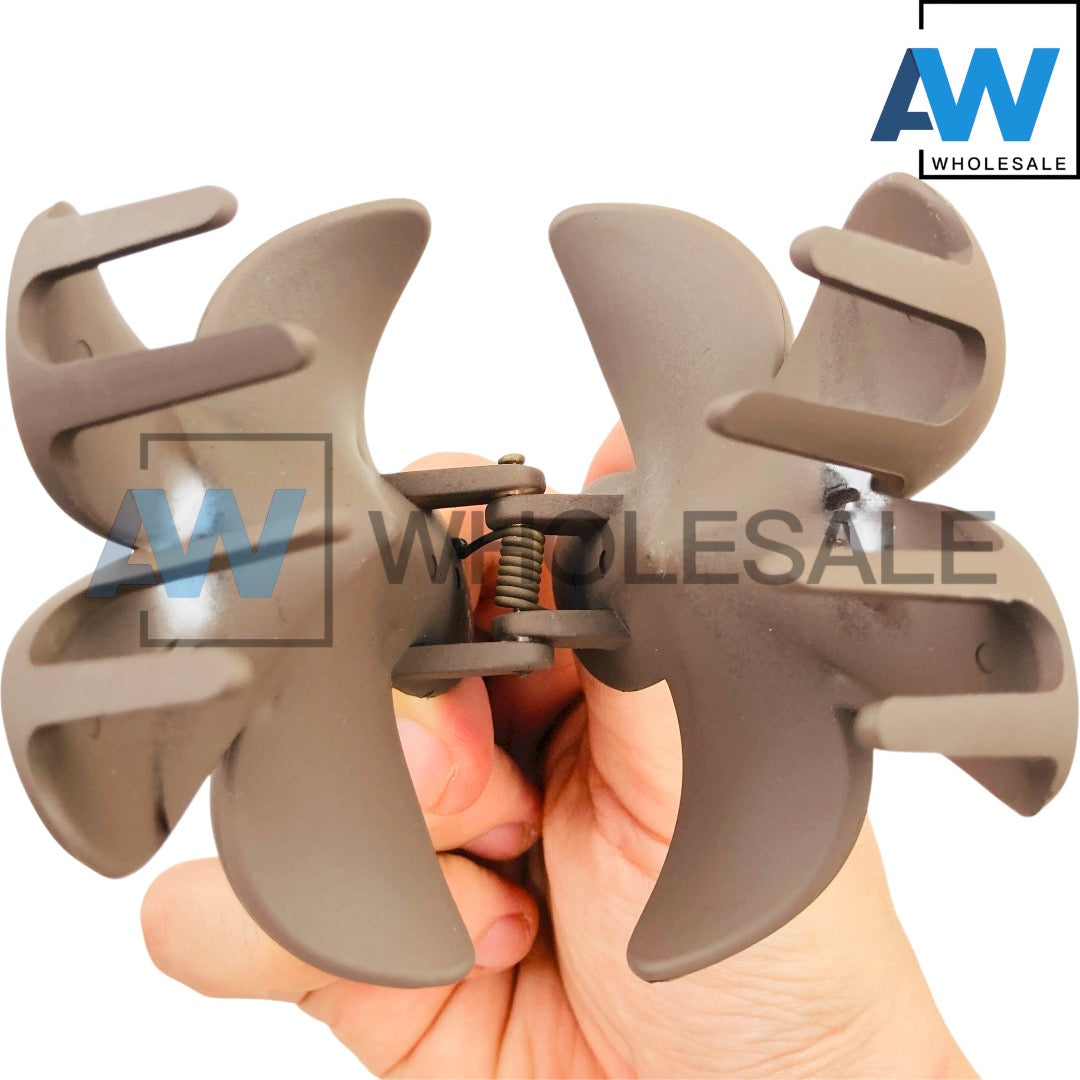 AB-1282 (12 pcs) Matte 2 +1 Hair Clip Set