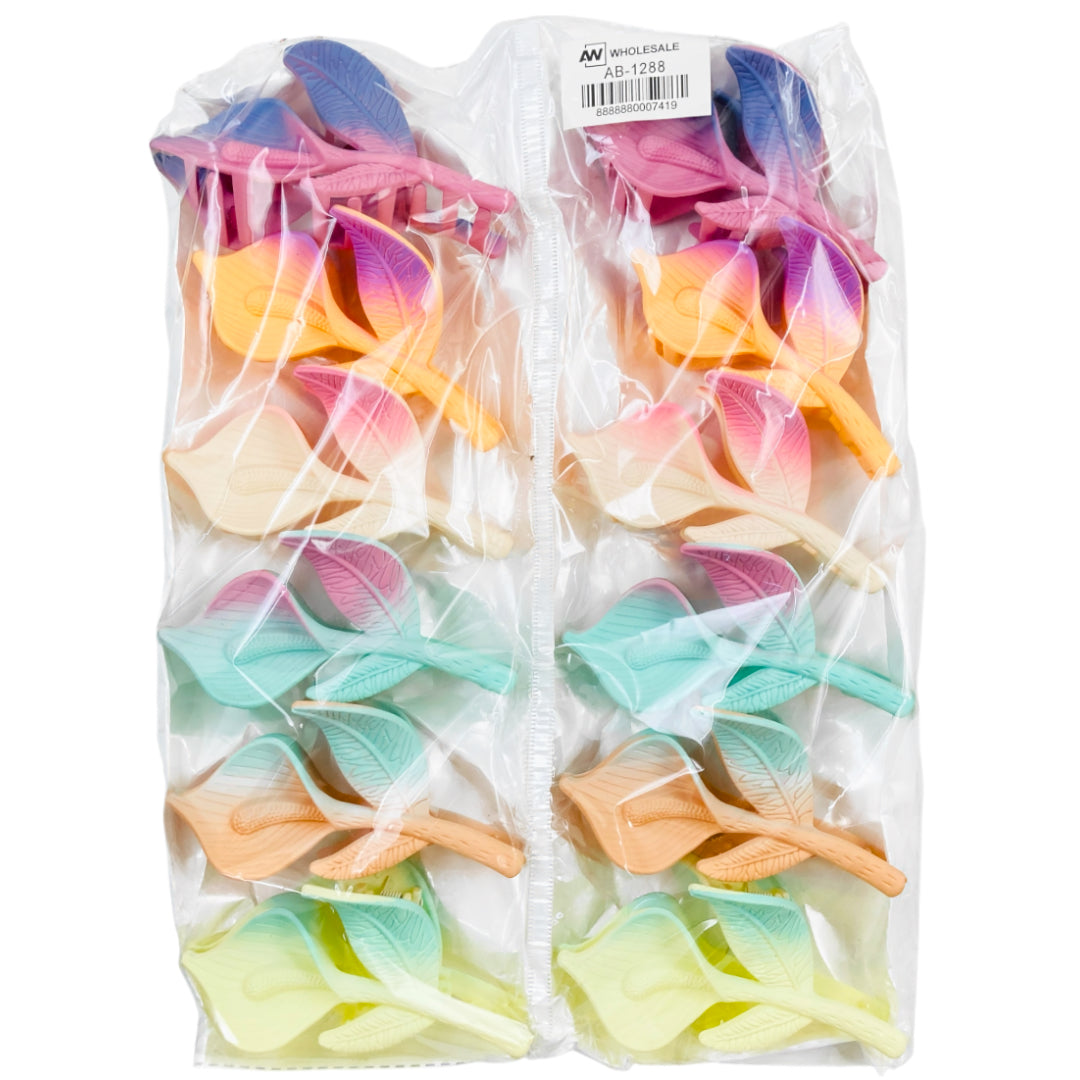 AB-1288 (12 pcs) Matte 7 cm Hair Clamps