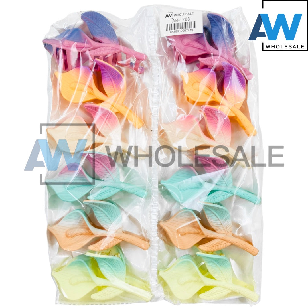 AB-1288 (12 pcs) Matte 7 cm Hair Clamps