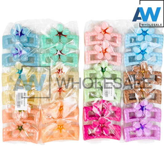 AB-1289 (12 pcs) Glossy 9.5 cm Hair Clamps