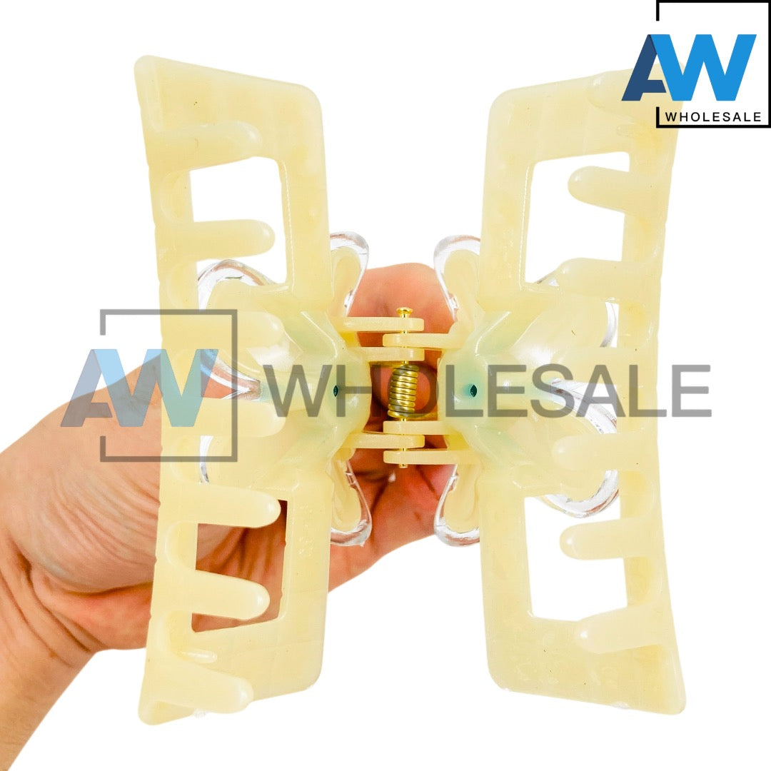 AB-1289 (12 pcs) Glossy 9.5 cm Hair Clamps