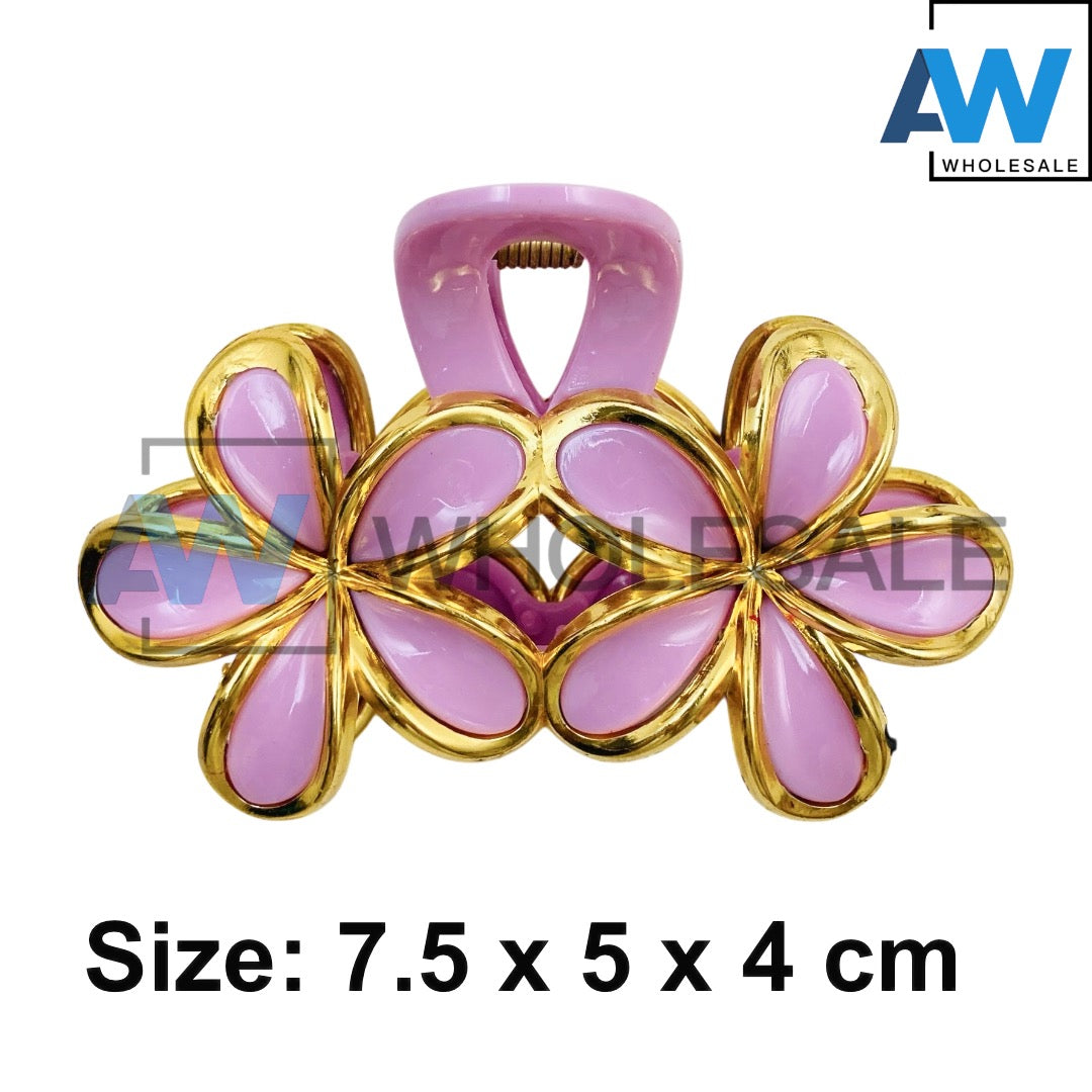 AB-1290 (12 pcs) Glossy 8 cm Hair Clamps