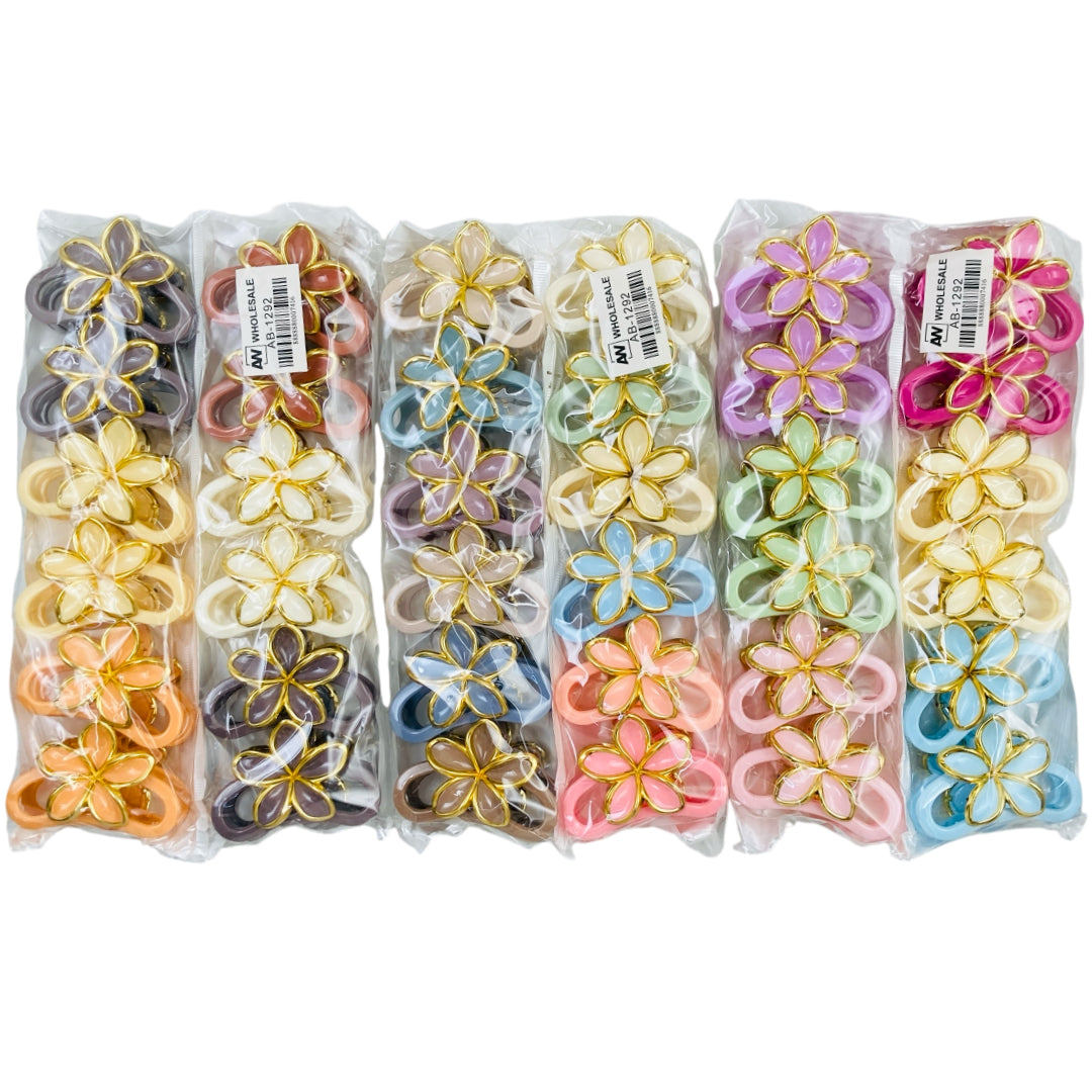 AB-1292 (12 pcs) Glossy 8 cm Hair Clamps