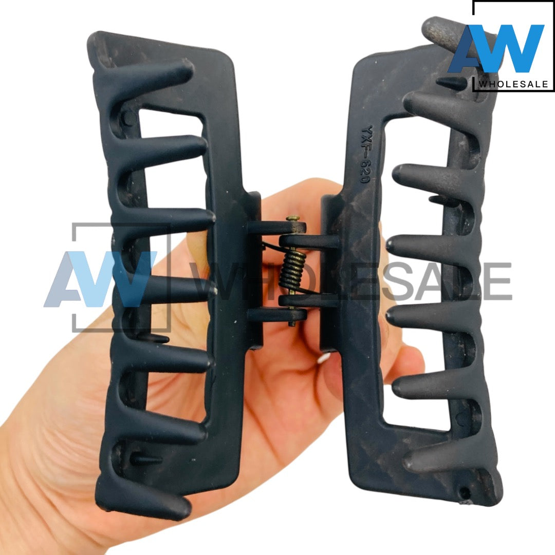 AB-1293 (12 pcs) Matte 8.5 cm Hair Clamps