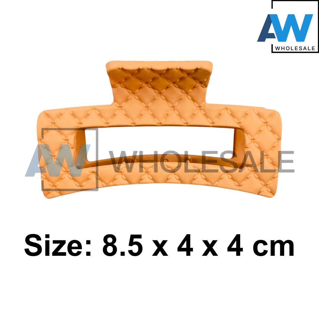 AB-1293 (12 pcs) Matte 8.5 cm Hair Clamps