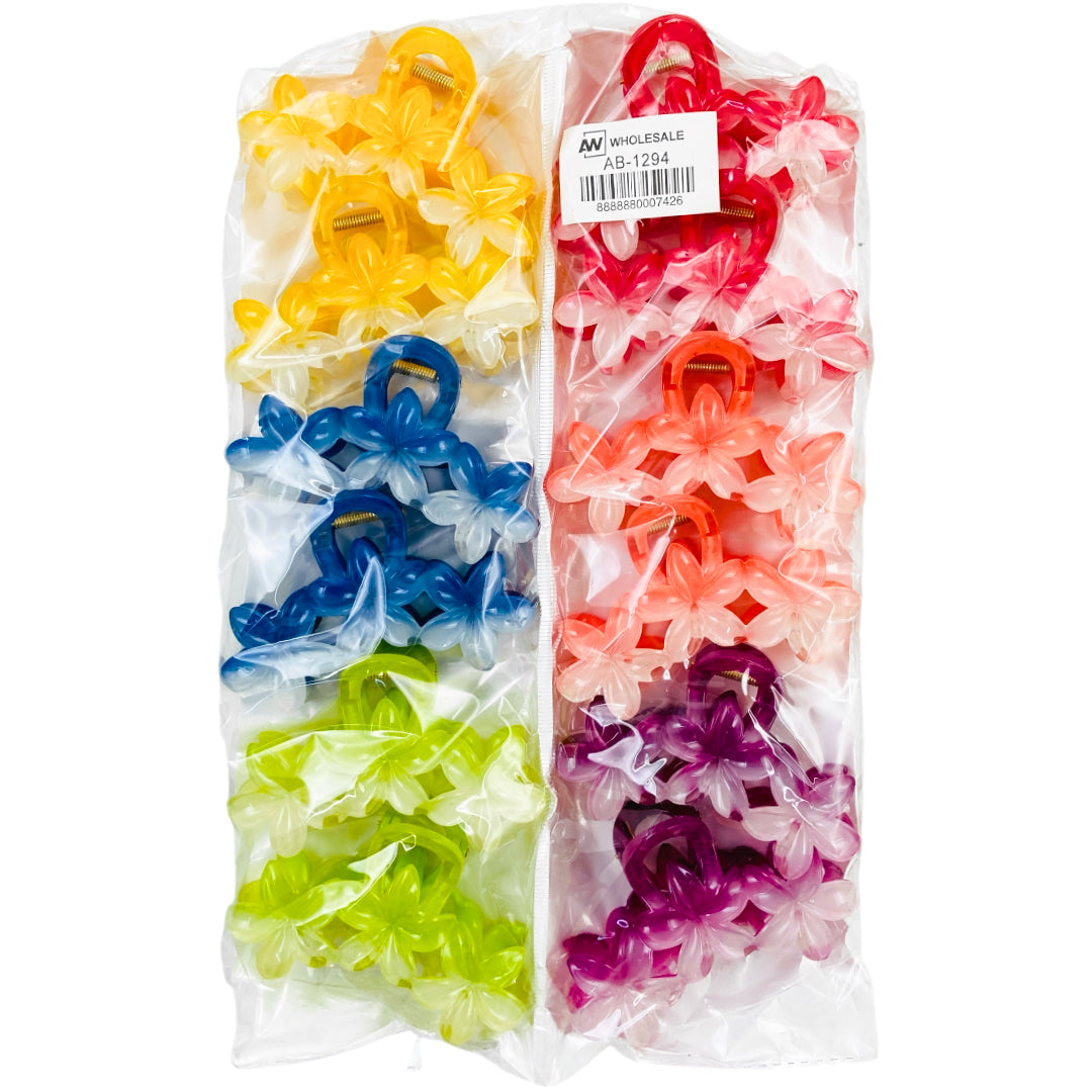 AB-1294 (12 pcs) Glossy 10 cm Hair Clamps