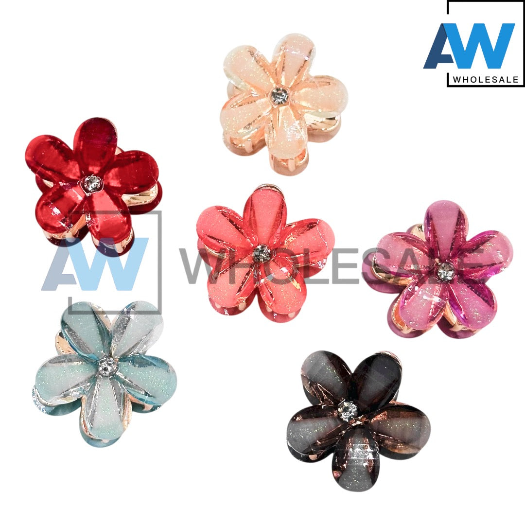AB-1304 (12 pcs) Metal 4 cm Hair Clamps