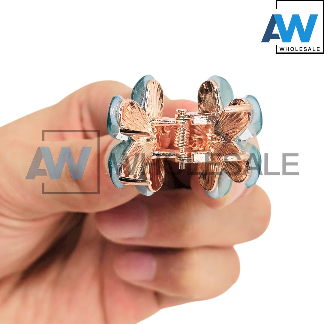 AB-1304 (12 pcs) Metal 4 cm Hair Clamps