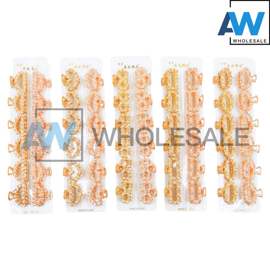 AB-1306 (12 pcs) Metal Pearl 4 cm Clamp