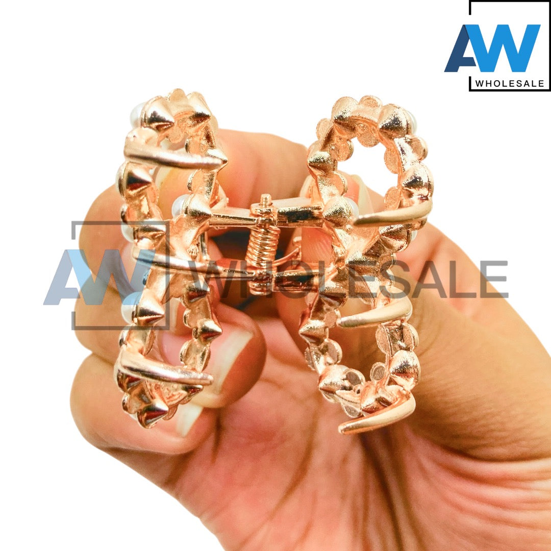 AB-1306 (12 pcs) Metal Pearl 4 cm Clamp