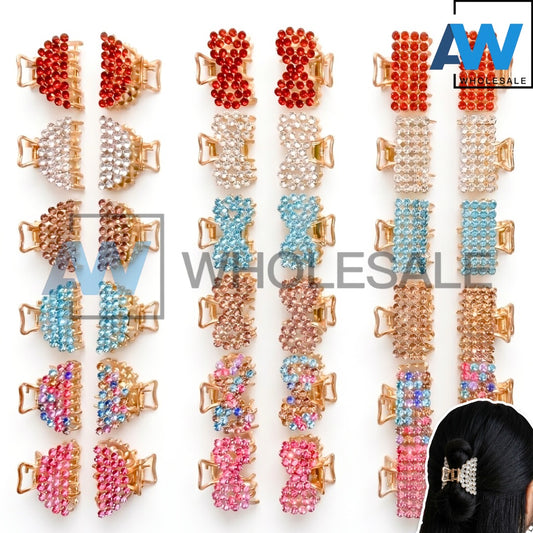 AB-1307 (12 pcs) Metal Pearl 4 cm Clamp
