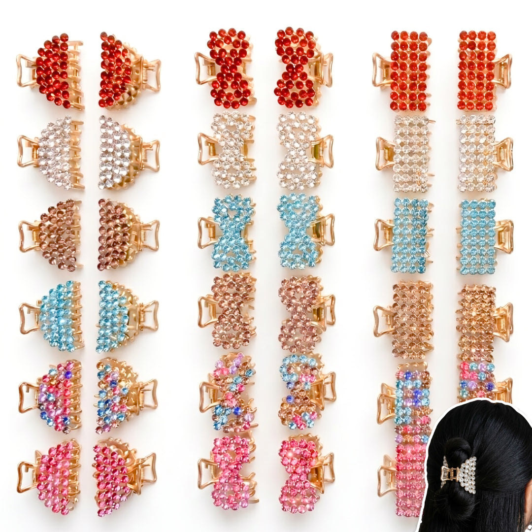 AB-1307 (12 pcs) Metal Pearl 4 cm Clamp