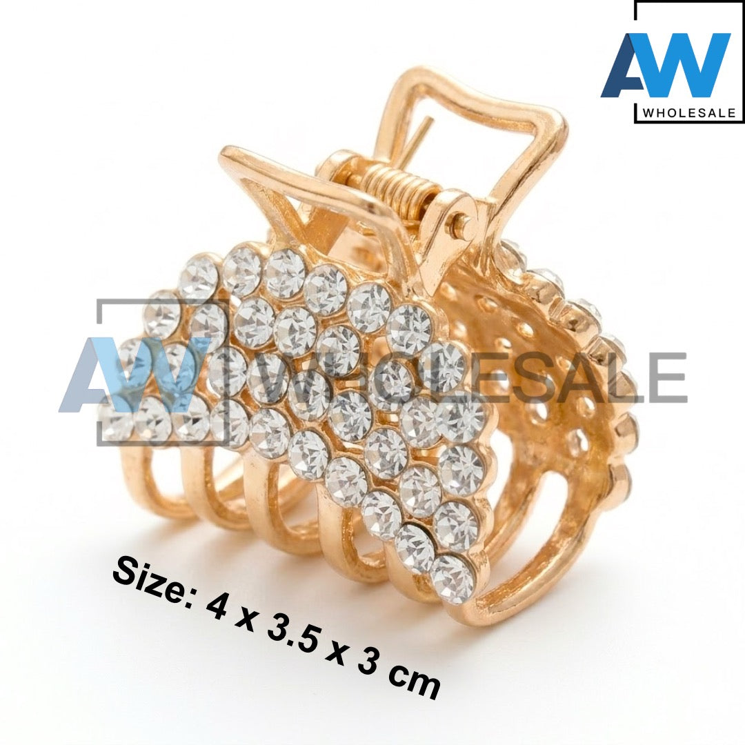 AB-1307 (12 pcs) Metal Pearl 4 cm Clamp