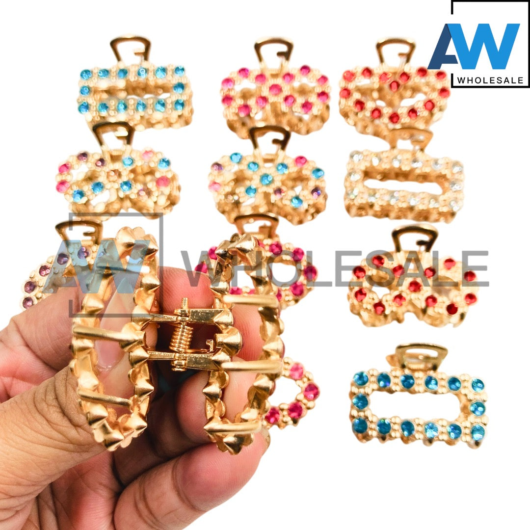AB-1308 (12 pcs) Metal Pearl 4 cm Clamp