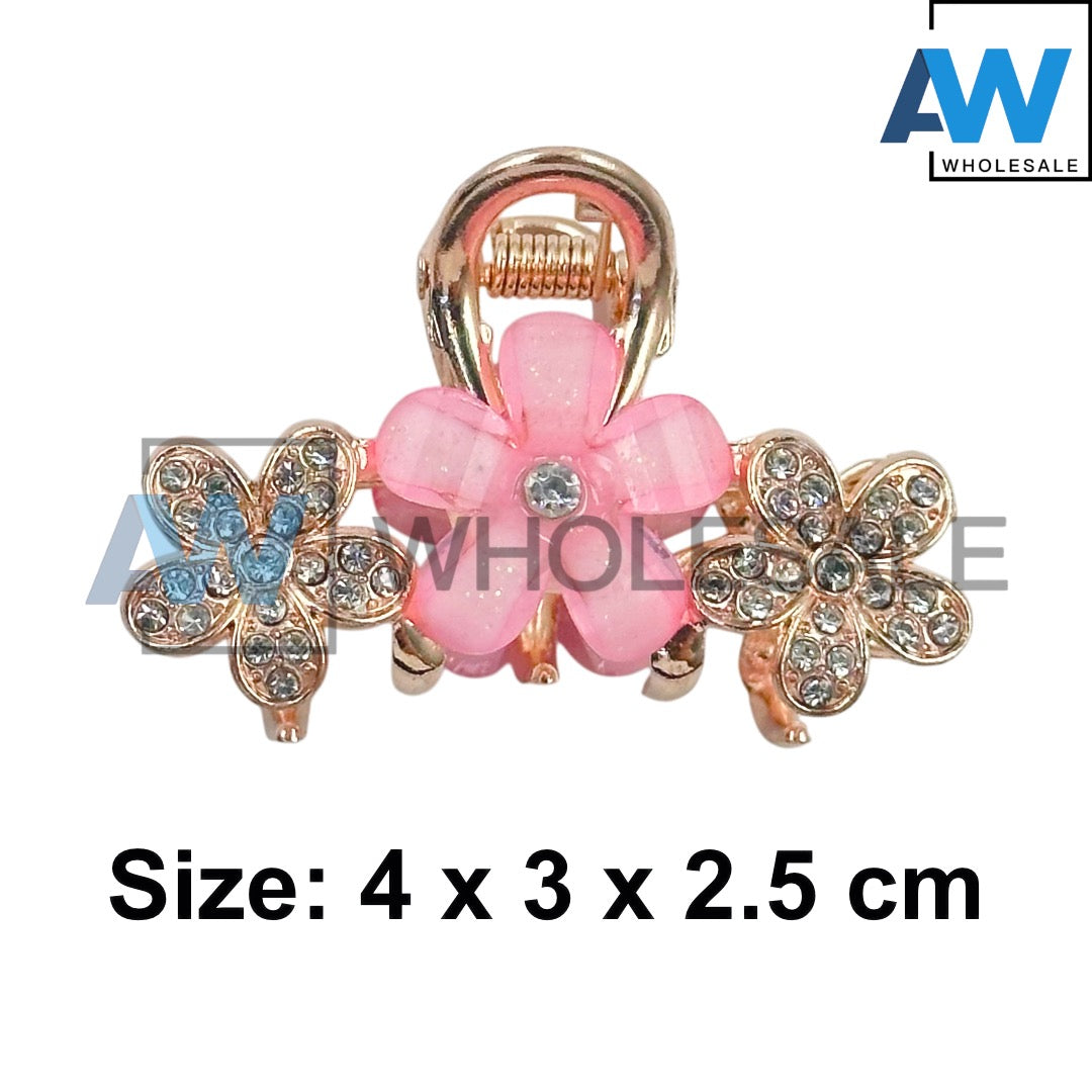 AB-1321 (12 pcs) Metal 4 cm Hair Clamps
