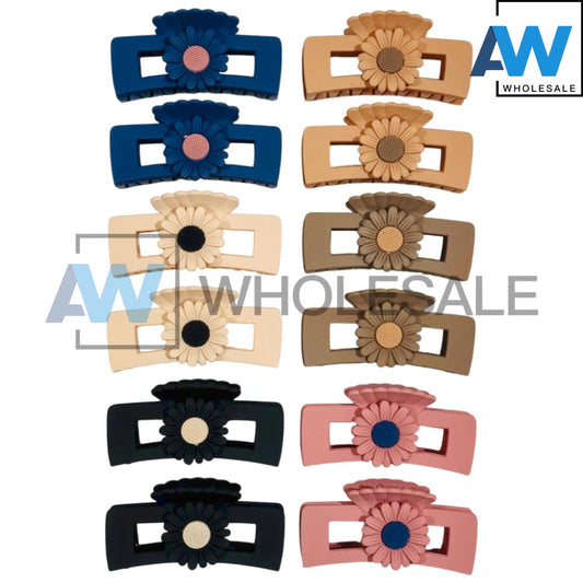 AB-1332 (12 pcs) Matte 11 cm Hair Clamps