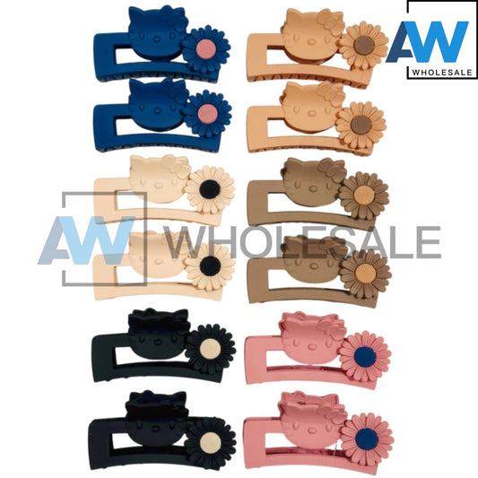 AB-1333 (12 pcs) Matte 11 cm Hair Clamps