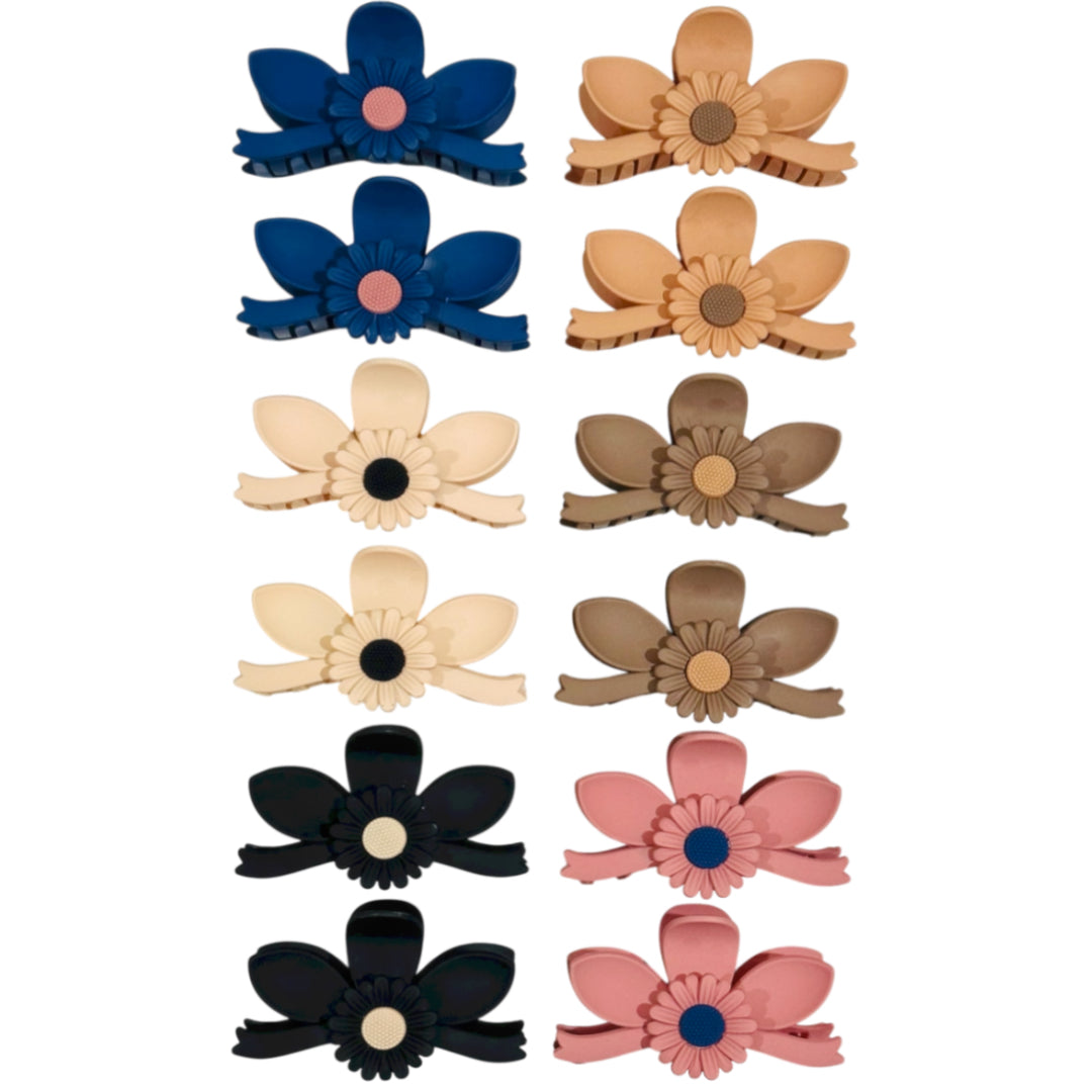 AB-1334 (12 pcs) Matte 11 cm Hair Clamps