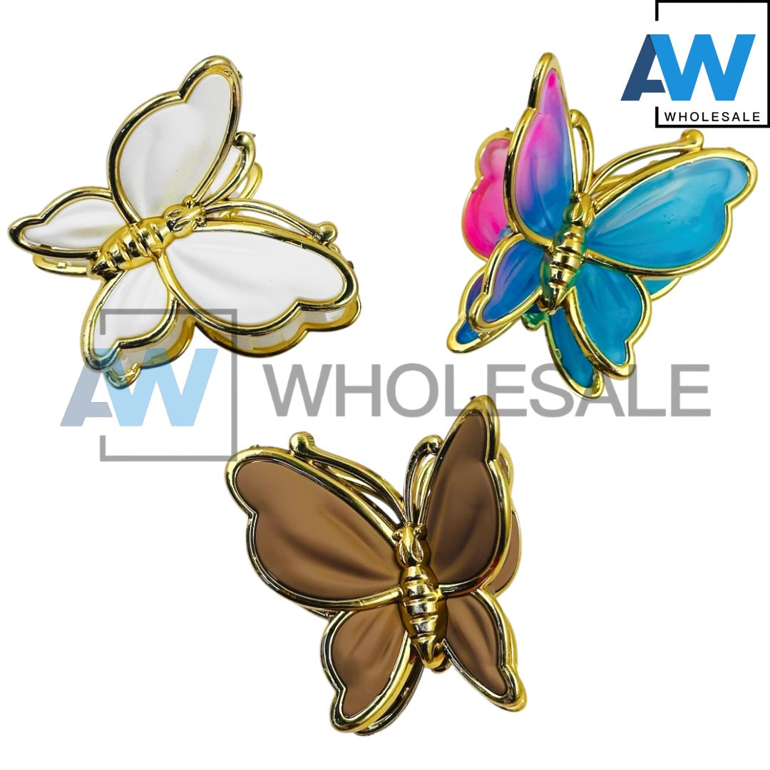 AB-1336 (12 pcs) Matte 7 cm Hair Clamps