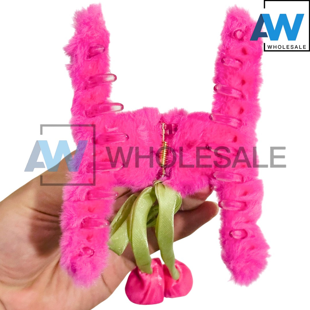 AB-1350 (12 pcs) Faux Fur 11 cm Hair Clamps