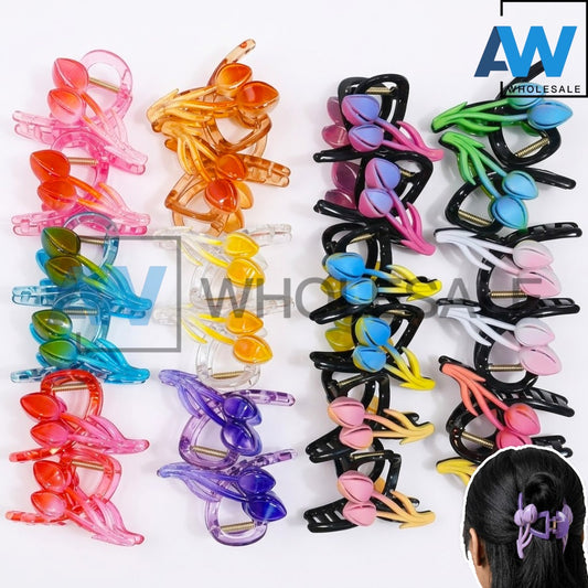 AB-1354 (12 pcs) Glossy 8 cm Hair Clamps