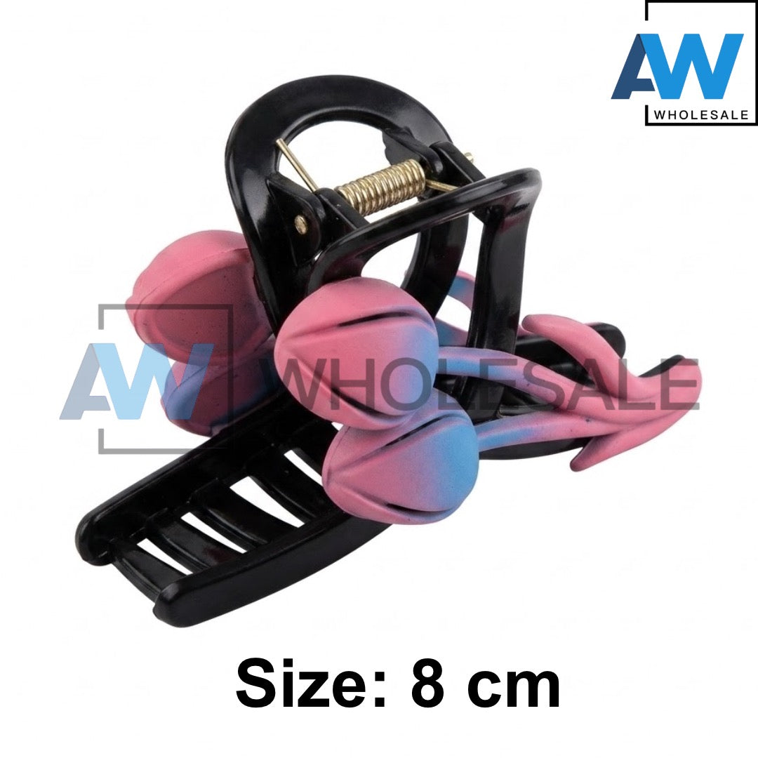 AB-1354 (12 pcs) Glossy 8 cm Hair Clamps