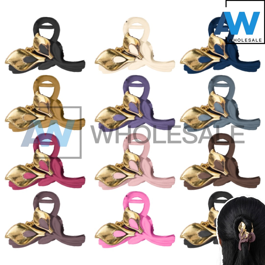 AB-1361 (12 pcs) Matte 11 cm Hair Clamps