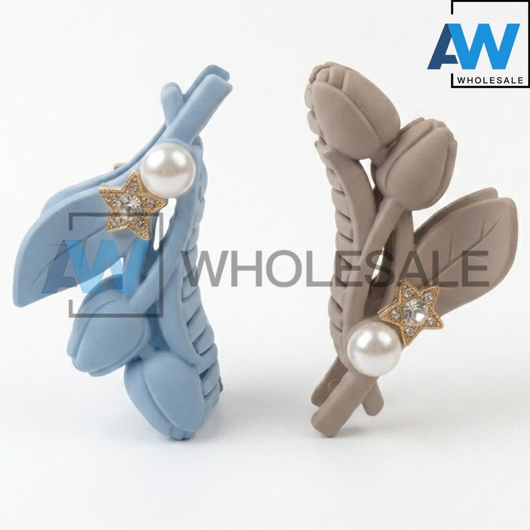 AB-1362 (12 pcs) Matte 11 cm Hair Clamps