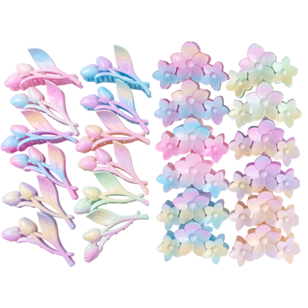 AB-1363 (12 pcs) Matte 11 cm Hair Clamps