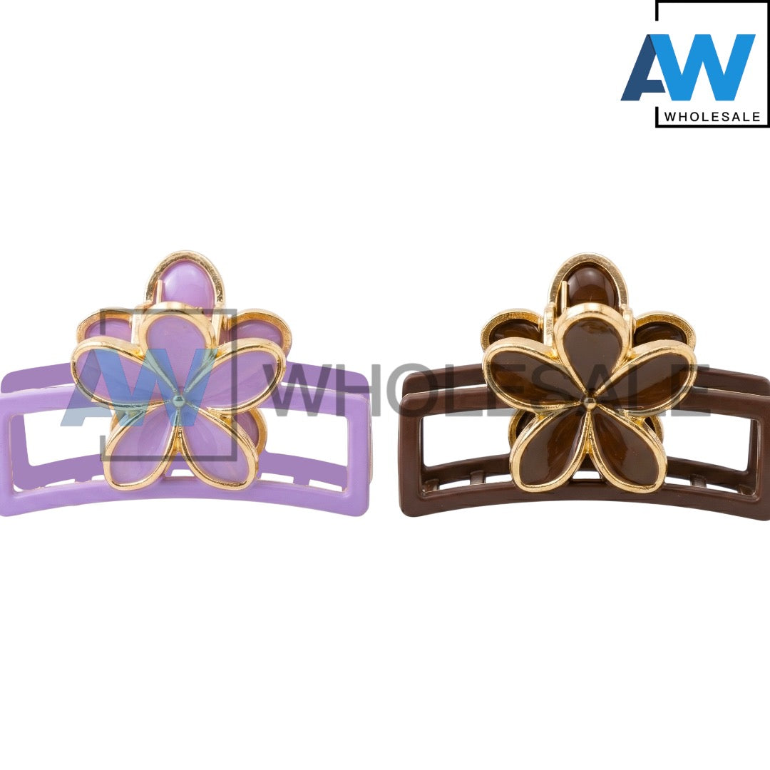 AB-1364 (12 pcs) Matte/Transparent 11 cm Hair Clamps