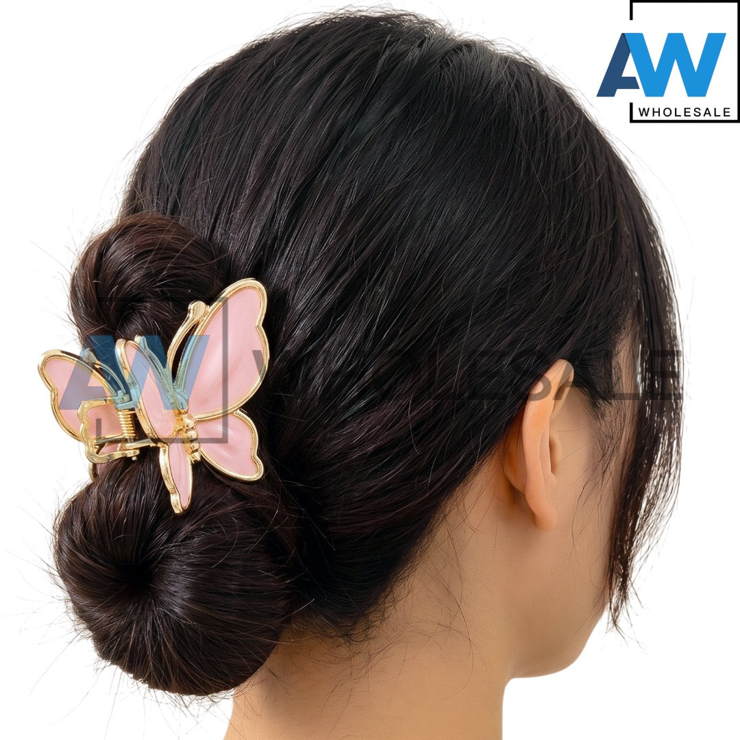AB-1365 (12 pcs) Matte 7.5 cm Hair Clamps