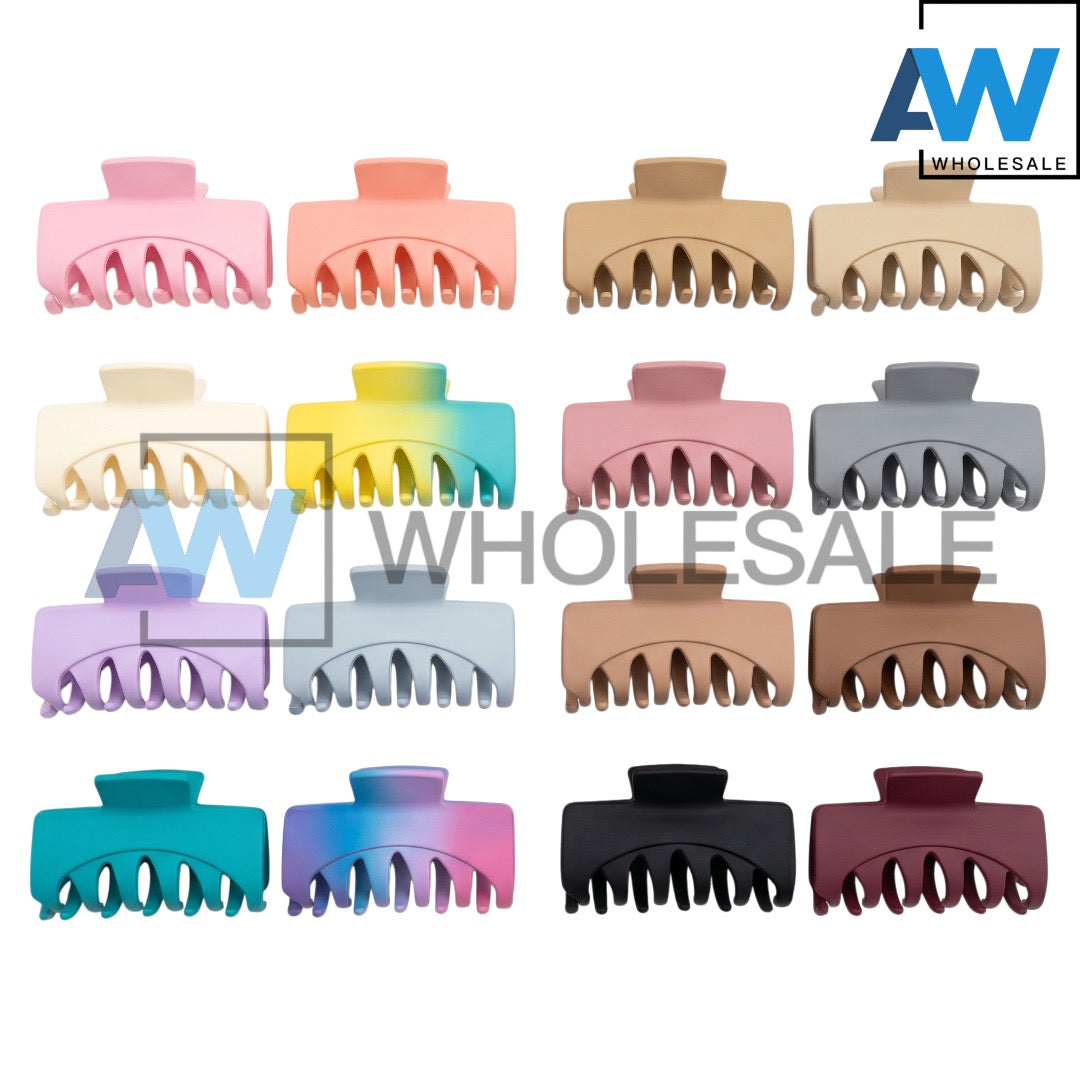 AB-1369 (12 pcs) Matte 7 cm Hair Clamps