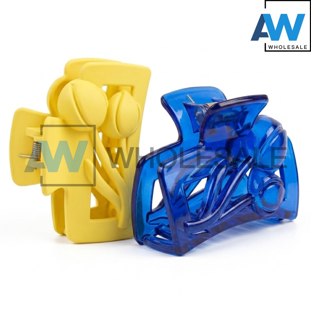 AB-1373 (12 pcs) Matte/Glossy 7 cm Hair Clamps