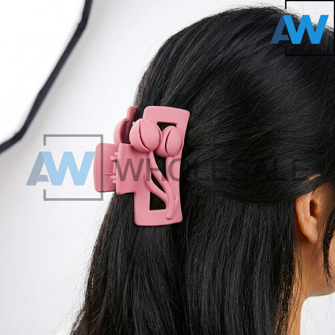 AB-1373 (12 pcs) Matte/Glossy 7 cm Hair Clamps